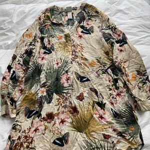 H&M Floral Shirt Dress